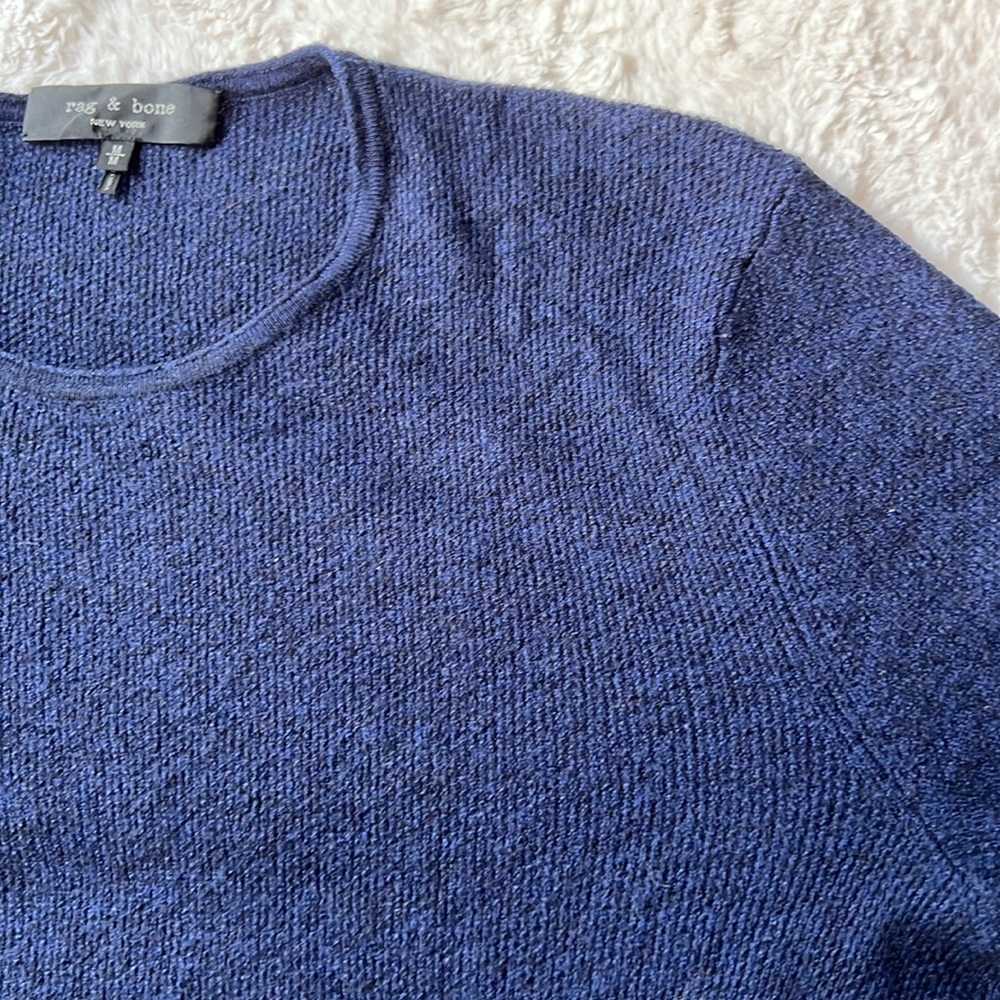 Rag & Bone Navy Merino Wool Sweater - Picture 6 of 6
